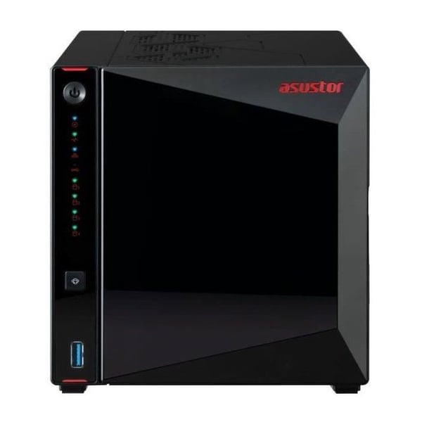 NAS-server - ASUSTOR - AS5404T Nimbustor 4 Gen2 - Quad-Core 2.0GHz - 4GB DDR4 - 2x 2.5GbE - 4 fackar