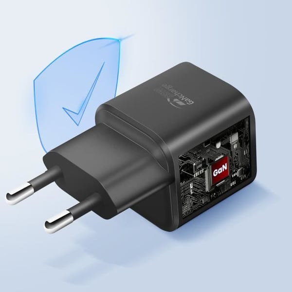 USB C-laddare - Swissten - 20W - GaN - Snabbladdning - Power Delivery
