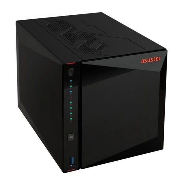 NAS-server - ASUSTOR - AS5404T Nimbustor 4 Gen2 - Quad-Core 2.0GHz - 4GB DDR4 - 2x 2.5GbE - 4 fackar
