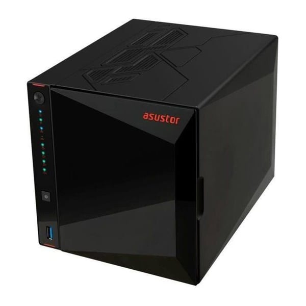 NAS-server - ASUSTOR - AS5404T Nimbustor 4 Gen2 - Quad-Core 2.0GHz - 4GB DDR4 - 2x 2.5GbE - 4 fackar