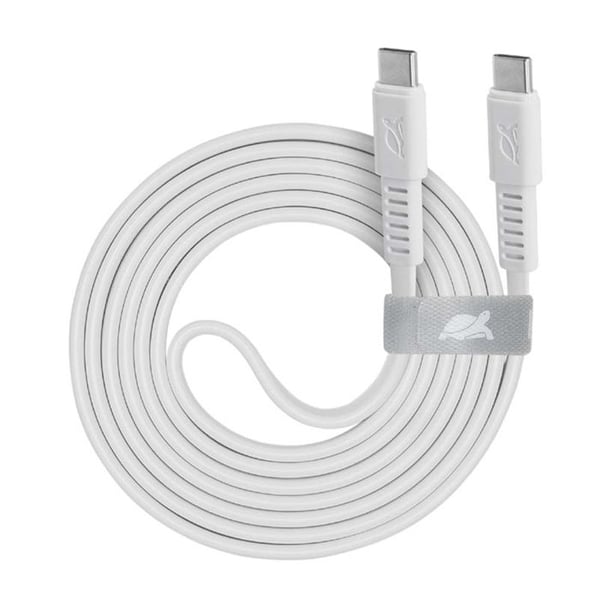 KABEL USB C TILL C PS6005 1,2M VIT RIVACASE