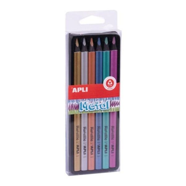 Apli Agipa - Sats med Assorterande Fluorescerande Färgpennor 6 stycken