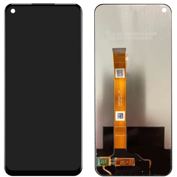 LCD-skärm + ersättningsberöringsglas för Oppo A54 och A74 5G - Svart