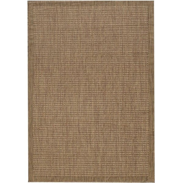 Utomhusmatta, Enfärgad, Färg Brun, Matta för Terrass-Balkong-Kök, baksidan i polypropen (Dimension: 80X150 cm)