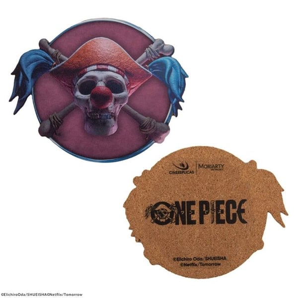 Souselement - CINEREPLICAS - One Piece - Set om 4 - Jolly Rogers - Officiell licens