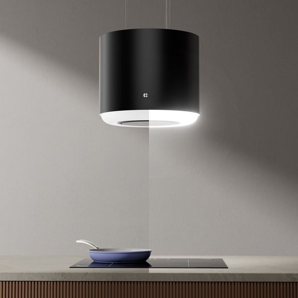 CIARRA Island Hood 41cm App Control A+ 550m3/h Booster Recycling Hood Touch-knapp Svart CD4838B