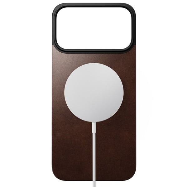 Läderfodral - NOMAD - iPhone 17 Pro Max - Rustik Brun - Ultrafin - Kompatibel med MagSafe