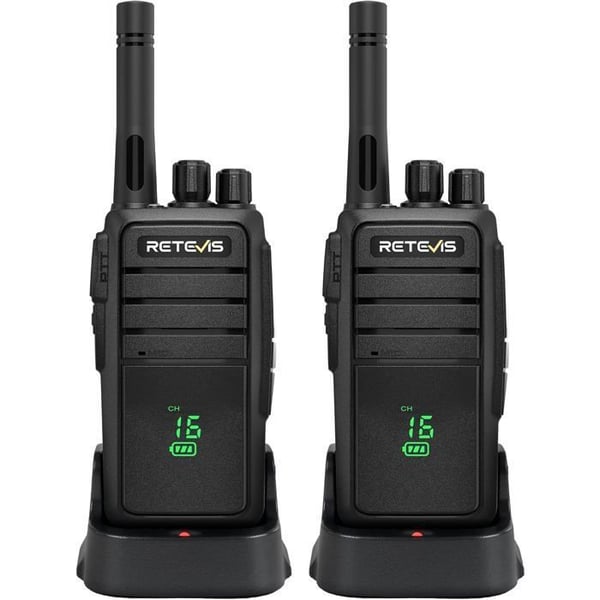Retevis RT21H Walkie Talkie, Licensfria Walkie-Talkies med Dold Skärm, Typ-C Laddning, VOX, för Vandring, Camping (2 St)