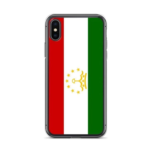 Telefonfodral – Tadzjikistans flagga – Kompatibel med iPhone XS Max – Mjukt fodral – Slitstarkt och stötresistent - Silikon - Pixelforma