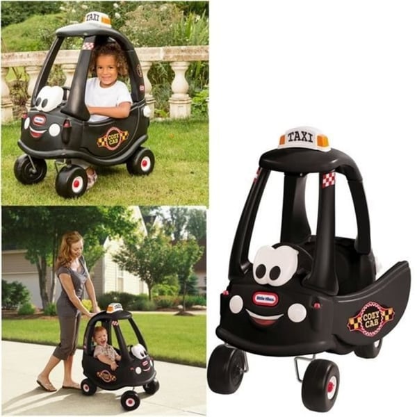 Miniatyrbil - Little Tikes - Cozy Coupe - Svart taxi - Bekväm - Utomhusbruk