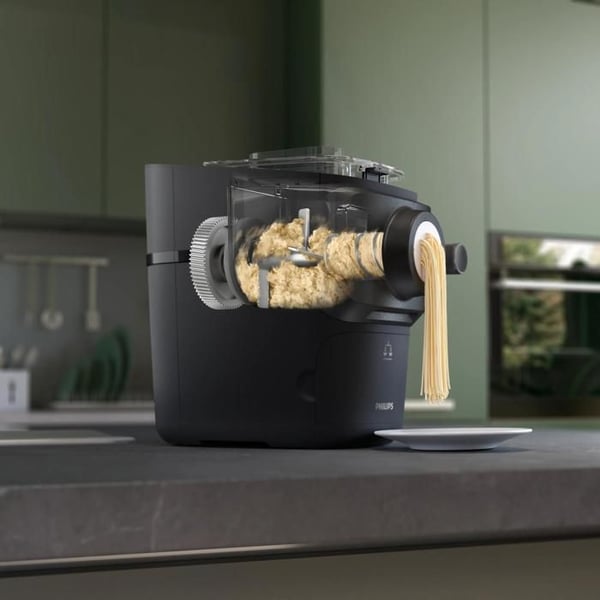 Philips Pastamaker sarja 7000 Pastakone, muotit spagettia, lasagnea ja muita, 200 W, musta (HR2665/96)