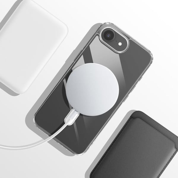 Magsafe-skal för iPhone 16e Hård Stötsäker och Transparent