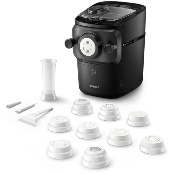 Philips Pastamaker sarja 7000 Pastakone, muotit spagettia, lasagnea ja muita, 200 W, musta (HR2665/96)