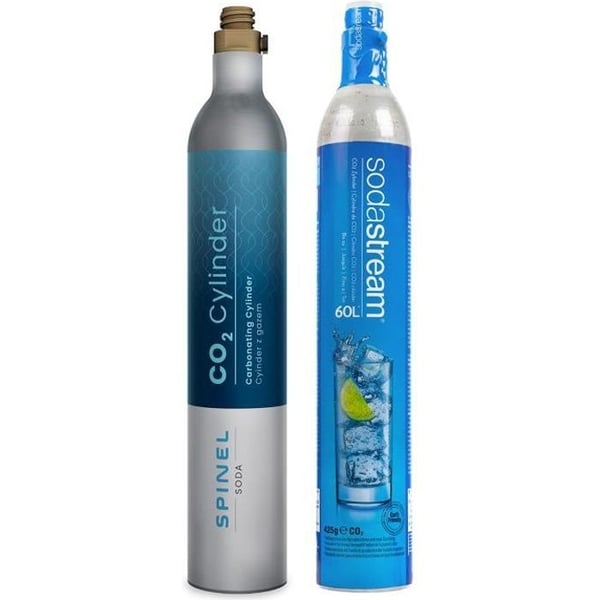 Cartouche CO2 - Spinel Soda - Kompatibel med SodaStream - 425g - Upp till 80L - Livsmedelsgas BIOGON C