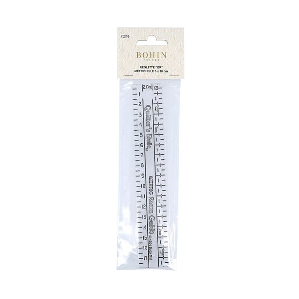 Metrisk sömsguide 3x18 cm, sömnadsguide - Att - 75216