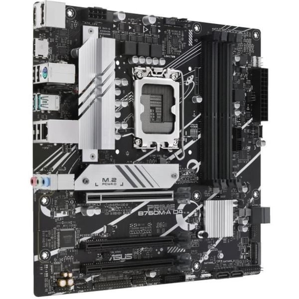 Moderkort - ASUS - PRIME B760M-A D4-CSM - Intel B760 LGA 1700 micro ATX