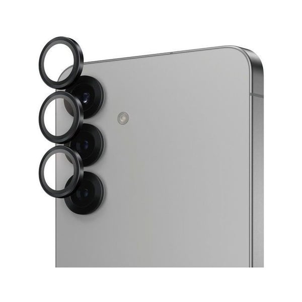 PanzerGlass Hoops Samsung Galaxy S25 sorte beskyttelsesringe til kameraobjektivet