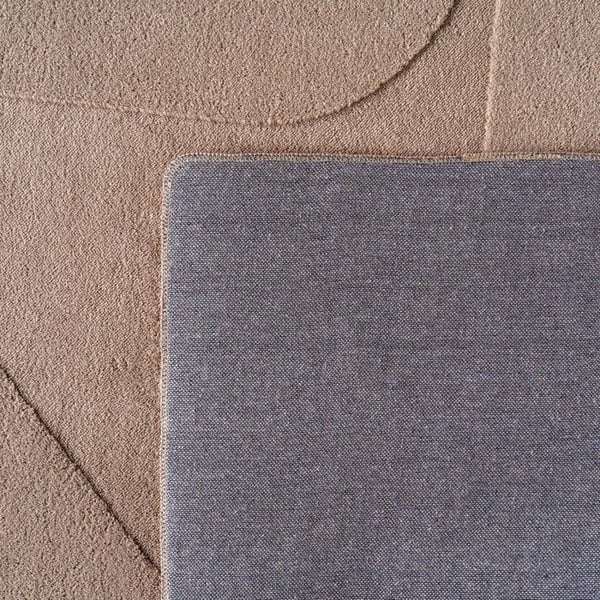 Matta - AYYILDIZ - Boho Skandinavisk - Beige - Mikrofiber 1150 g/m² - Tvättbar 3D-effekt