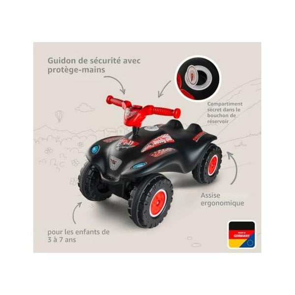 Quad med pedaler - BIG SPIELWARENFABRIK - BIG BOBBY QUAD RACING - Röd - 4 hjul - Attraktiv design