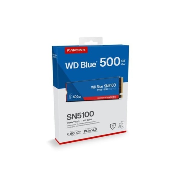 WD Blue™ SN5100 - 500 GB SSD M.2 PCIe Gen4 NVMe