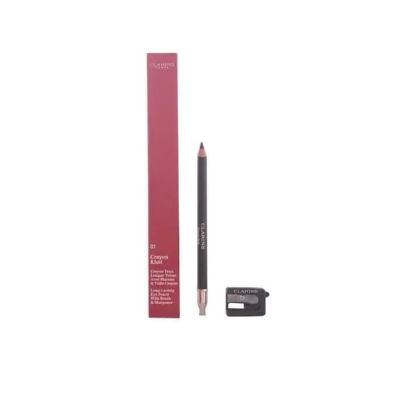 Clarins Ögonmakeupkräm Långvarig Ögonpenna Med Borste & Vässare Nr. 01 Kolfärgad 1,05 G