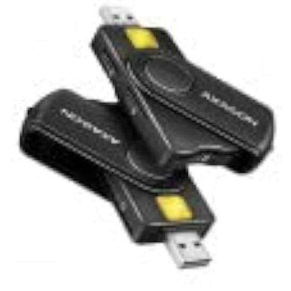 USB-kortläsare - AXAGON - CRE-SMP2A - SD/microSD/SIM-kompatibel - Färg Svart