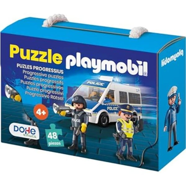 Pussel för Barn - DOHE - Playmobil Polis Team - 48 Delar - 4 år och uppåt - Livliga Färger