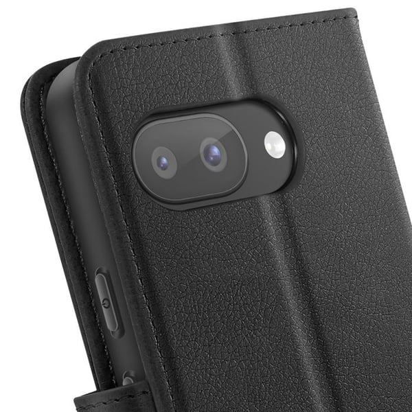 Smartphonefodral - Google - Pixel 9a - Svart - Plånbok - Videostöd