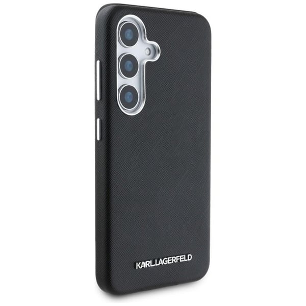 Cover til Samsung Galaxy S25+ - Karl Lagerfeld - Saffiano - Sort - Kompatibel med MagSafe - Elegant