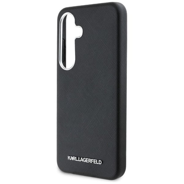 Cover til Samsung Galaxy S25+ - Karl Lagerfeld - Saffiano - Sort - Kompatibel med MagSafe - Elegant