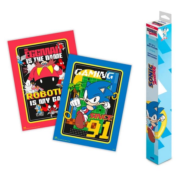 Set Mini-affischer Sonic