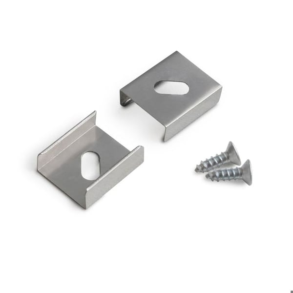 PROVISTON Clips för fäste av aluminiumprofiler för LED-belysning Indirekt belysning LED-stänger 2 st.