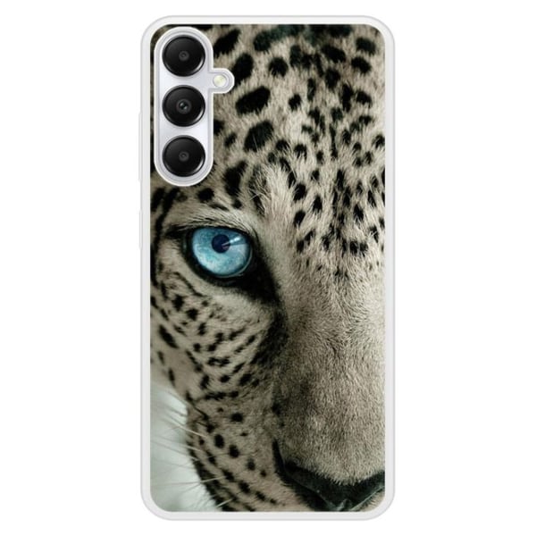 Silikonförstärkt tryckt skal kompatibelt med Samsung Galaxy A25 Leopardöga