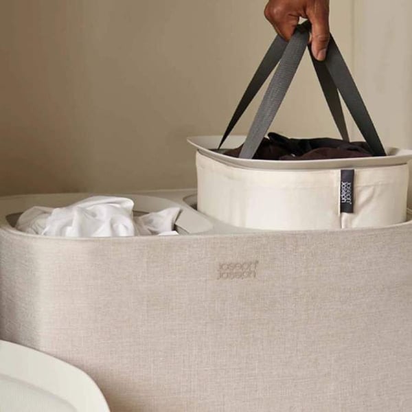 Tvättkorg - Joseph Joseph - 50020 - 90 Liter - 2 Fack - Modernt Design