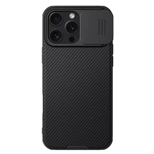 Telefonfodral - NILLKIN - CamShield Pro - iPhone 16 Pro Max - Svart - Förstärkt skydd