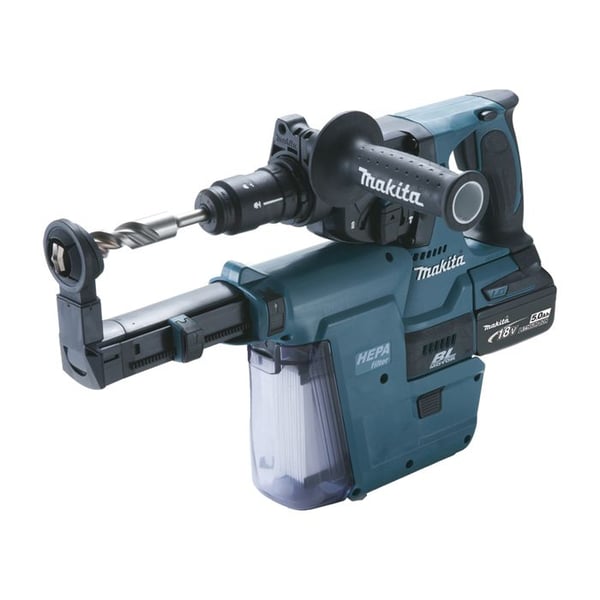 MAKITA DHR243RTJW SDS-Plus 18V Li-Ion hammarborr (2x5Ah) 24 mm