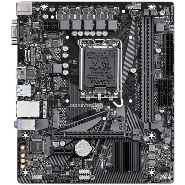 Moderkort - GIGABYTE - H610M H V3 DDR4 - Format Micro-ATX - Chipset Intel H610 - DDR4
