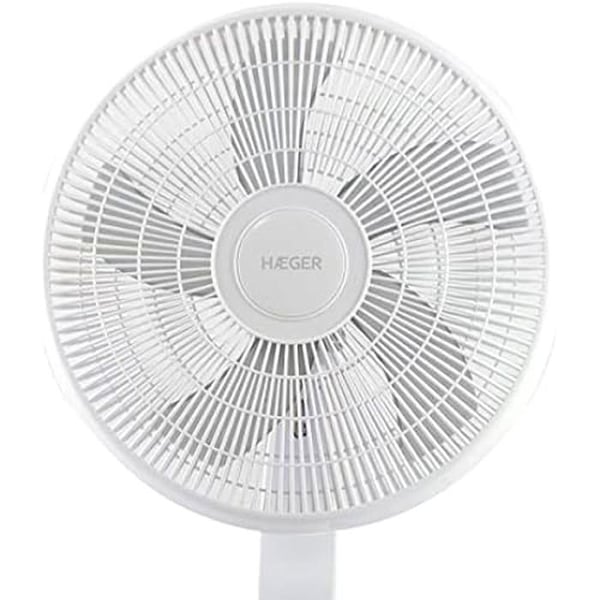 Stående fläkt - HAEGER - Lätt Vind - 5 blad 40 cm - 45W - 90° svängning