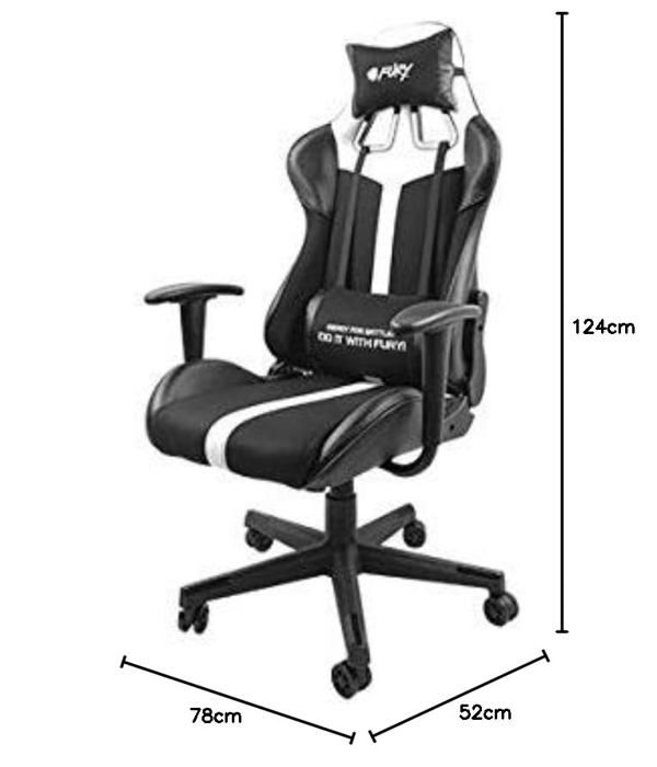 Gamingstol - NATEC - Avenger XL - Imiterat läder - Höjdjusterbar - Armstöd ingår