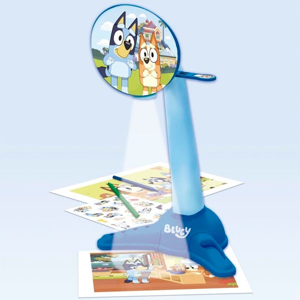 Barnteckningsprojektor - Educa - Bluey - 40 bilder - Färgpennor inkluderade - Från 5 år