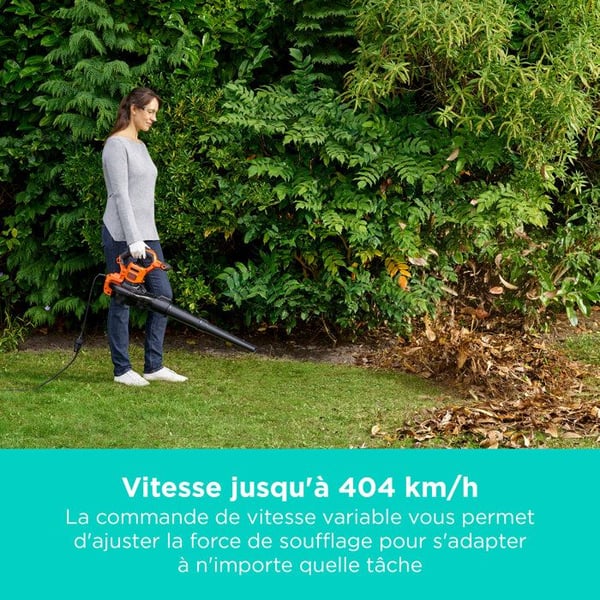 BLACK+DECKER - BEBLV300-QS - 3000 W - 72L laukku - Kaksiputkijärjestelmä johdollinen imuri, puhallin ja murskain