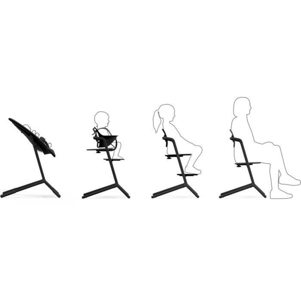 CYBEX - Lemo 2 Skalbar och justerbar barnstol - Fantastisk svart