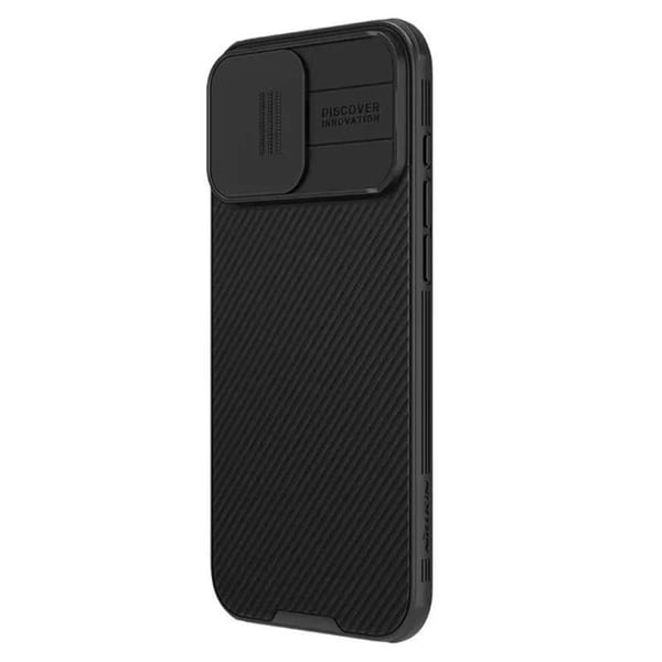 Telefonfodral - NILLKIN - CamShield Pro - iPhone 16 Pro Max - Svart - Förstärkt skydd
