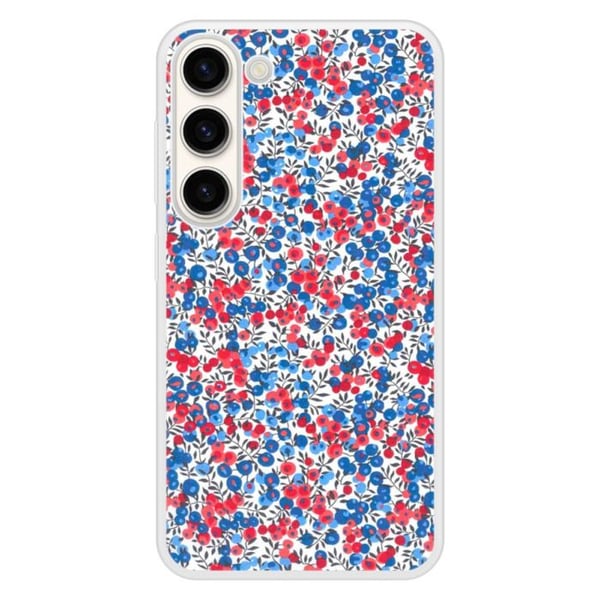 Siliconförstärkt tryckt skal kompatibelt med Samsung Galaxy S23 Liberty Wiltshire Blå