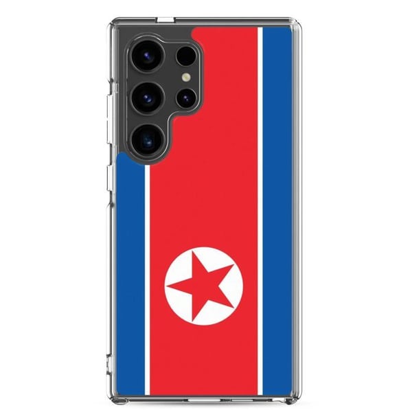 Mobilskal - Samsung - Galaxy S23 Ultra - Nordkorea Flagga - Flexibel - Flerfärgad