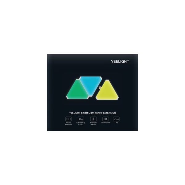 YEELIGHT Gaming RGB 3 paneler expansionspaket Triangulär flerfärgad LED-panel kompatibel med Razer Chroma Assembly