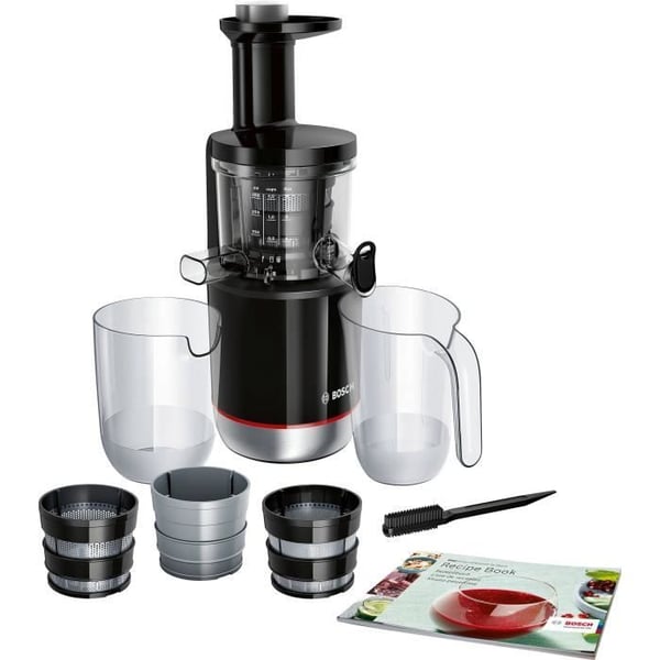 Juicextraktor - BOSCH - MESM731M VitaExtract - Svart/rostfritt stål - 150 W - 1 hastighet + reversering - syst. säkerhet på locket