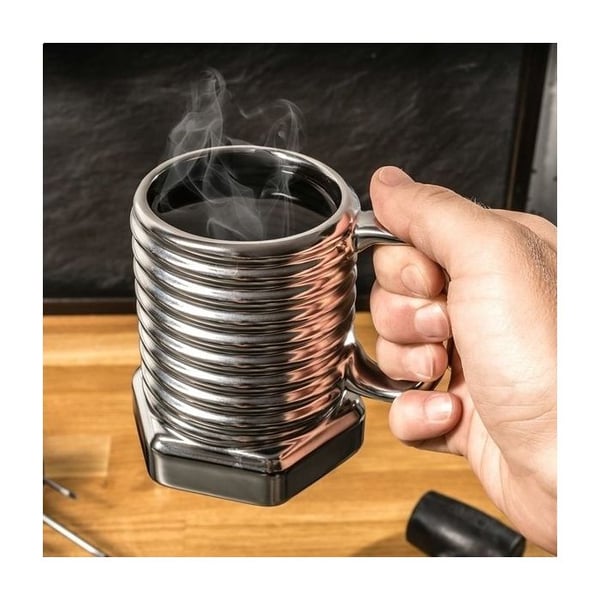 Skruvmugg med nötgrå original DIY-mugg