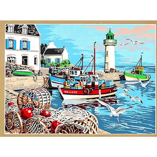 Antik duk Fiskhamn 45x60cm - SE929.279