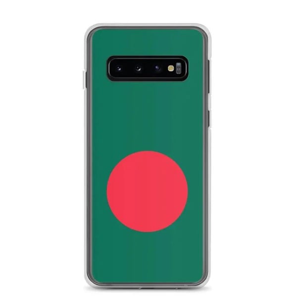Mobilskal – Bangladeshs flagga – Kompatibel med Samsung Galaxy S10 – Mjuk skal – Slittålig och Stötdämpande – Pixelforma